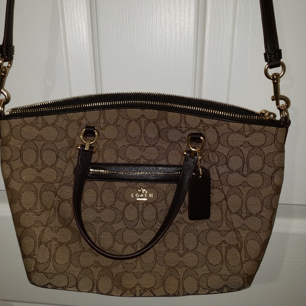 Coach Convertible Brown Satchel